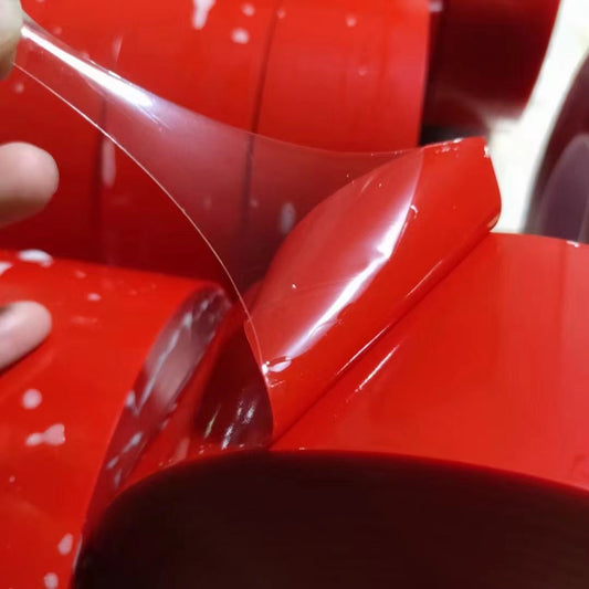 Red Double Sided Tape: Strong Mounting for Damage-Free Hanging & Organizing