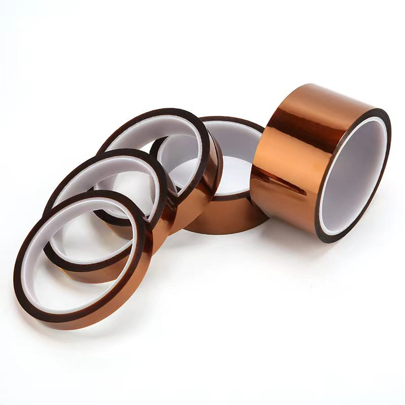 5080 Amber Polyester Tape (0.08mm) | Powder Coating & PCB High-Temp Masking