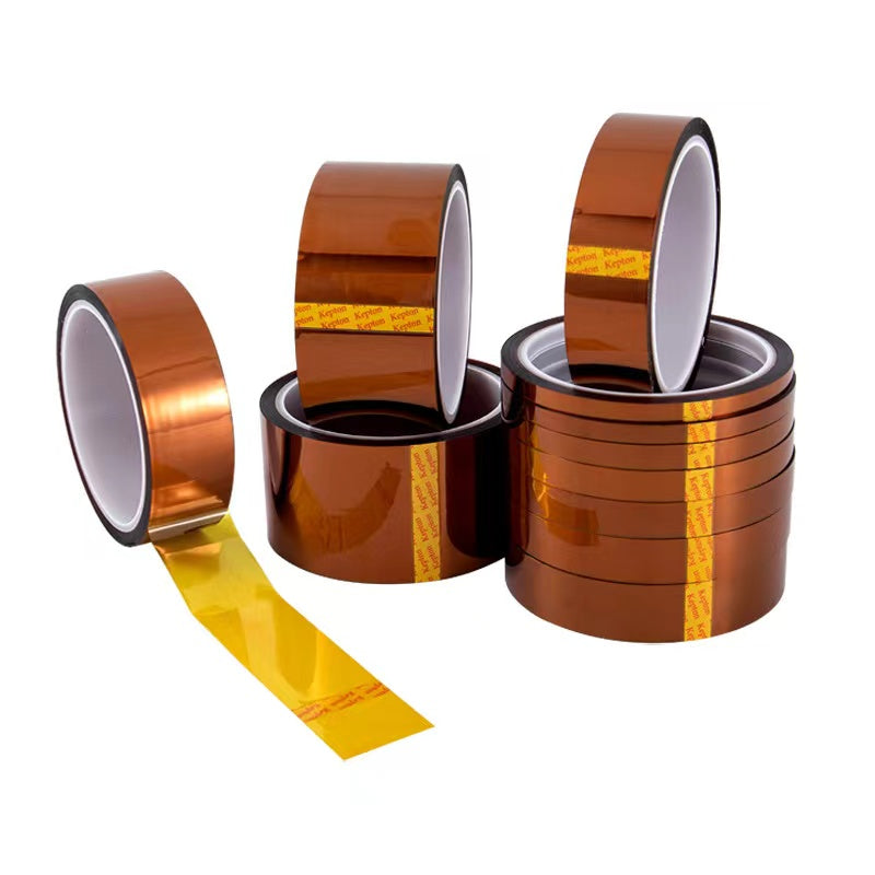 0.05mm Amber Polyimide Silicone Tape – 260°C Heat Resistant & Flame Retardant