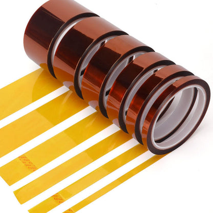 Kapton Polyimide Amber Silicone Tape 260°C | PCB SMT Insulation Tape