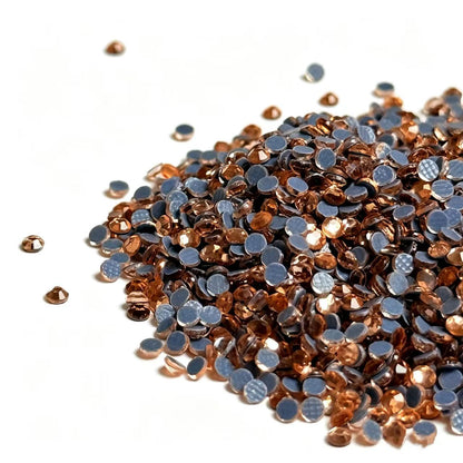 Apricot SS6 Hot Fix Rhinestones | Glass Crystal Stones for Garment Heat Transfer Decoration