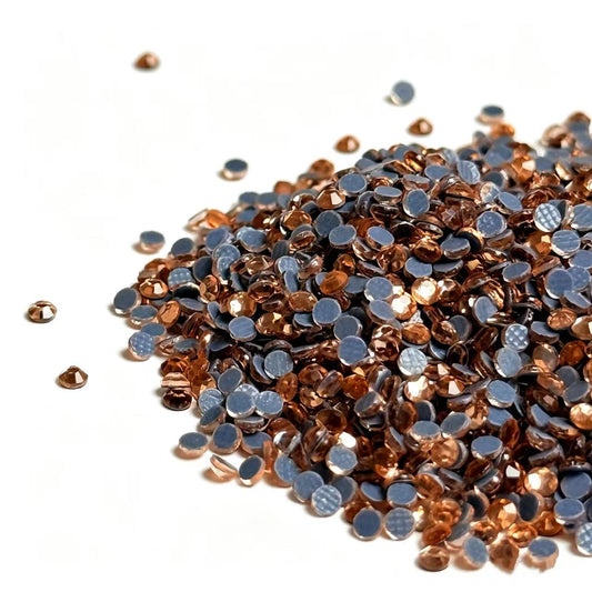Apricot SS6 Hot Fix Rhinestones | Glass Crystal Stones for Garment Heat Transfer Decoration