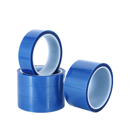 60μm Blue Polyester Tape 8mm | Heat Resistant PET Masking Tape Supplier