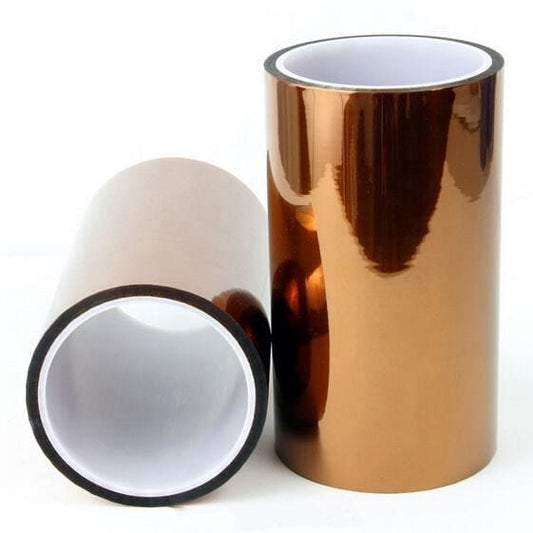 0.05mm Amber Polyimide Silicone Tape – 260°C Heat Resistant & Flame Retardant